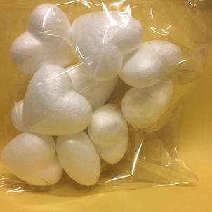 Polystyrene Hearts