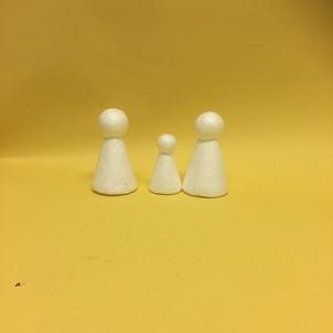 Polystyrene Cone Puppets