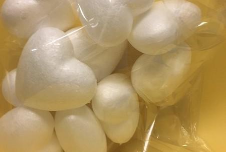 Polystyrene Hearts