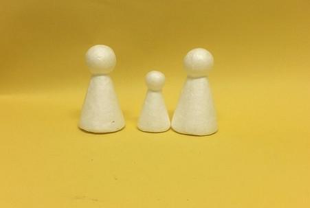 Polystyrene Cone Puppets